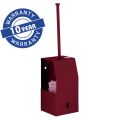 MERIDA STELLA RED LINE toilet brush with a wall-mounted holder, red